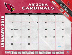 Turner 2018 NFL Arizona Cardinals Desk Calendar