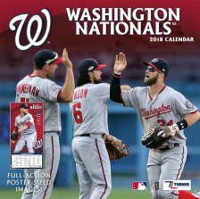Turner 2018 MLB Washington Nationals Wall Calendar