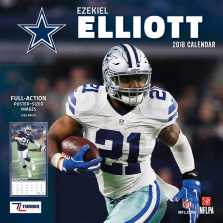 Turner 2018 NFL Dallas Cowboys Ezekiel Elliott Wall Calendar
