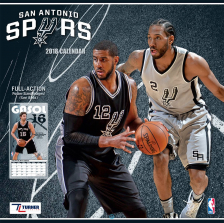 Turner 2018 NBA San Antonio Spurs Wall Calendar