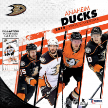 Turner 2018 NHL Anaheim Ducks Wall Calendar