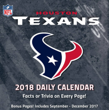 Turner 2018 NFL Houston Texans Box Calendar