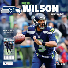 Turner 2018 NFL Seattle Seahawks Russell Wilson Wall Calendar