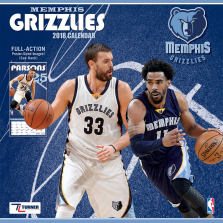 Turner 2018 NBA Memphis Grizzlies Wall Calendar