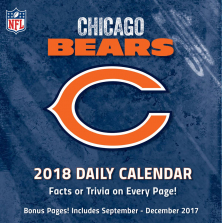 Turner 2018 NFL Chicago Bears Box Calendar