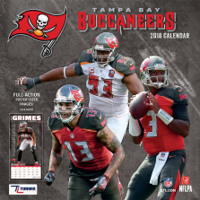 Turner 2018 NFL Tampa Bay Buccaneers Wall Calendar