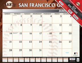 Turner 2018 MLB San Francisco Giants Desk Calendar