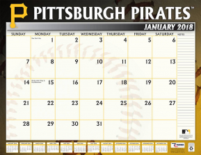 Turner 2018 NHL Pittsburgh Pirates Desk Calendar