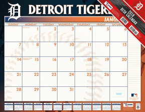 Turner 2018 NHL Detroit Tigers Desk Calendar