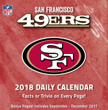 Turner 2018 NFL San Francisco 49ers Box Calendar