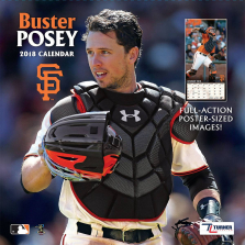 Turner 2018 MLB San Francisco Giants Buster Posey Wall Calendar