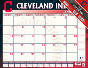 Turner 2018 MLB Cleveland Indians Desk Calendar