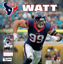 Turner 2018 NFL Houston Texans J.J. Watt Wall Calendar