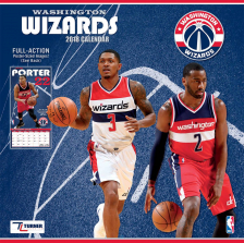 Turner 2018 NBA Washington Wizards Wall Calendar