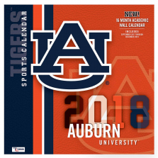 Turner 2018 NCAA Auburn Tigers Wall Calendar