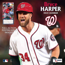 Turner 2018 MLB Washington Nationals Bryce Harper Wall Calendar