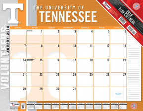 Turner 2018 NCAA Tennessee Volunteers Desk Calendar