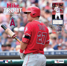 Turner 2018 MLB Los Angeles Angels Mike Trout Wall Calendar