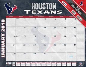 Turner 2018 NFL Houston Texans Desk Calendar