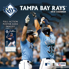 Turner 2018 MLB Tampa Bay Rays Wall Calendar