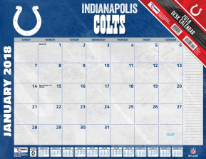 Turner 2018 NFL Indianapolis Colts Desk Calendar