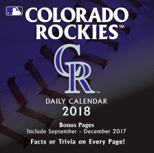 Turner 2018 MLB Colorado Rockies Box Calendar