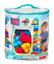 Mega Bloks First Builders 80-piece Big Building Bag - Classic