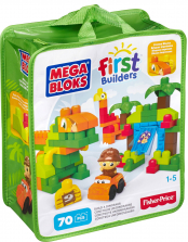 Mega Bloks First Builders 70 piece Build A Dinosaur Set