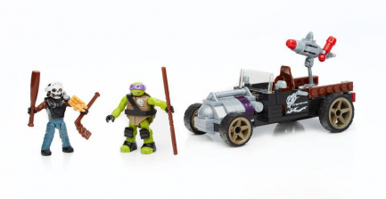 Mega Bloks Teenage Mutant Ninja Turtles Donnie Turtle Racer Building Toys 129 Pieces