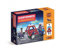 Magformers XL Cruiser Magnetic Building Set - Emergency