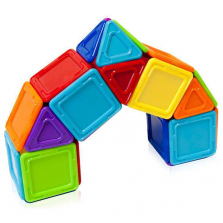 Magformers Solids Opaque Rainbow Construction Set 40 Pieces