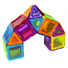 Magformers Solids Clear Rainbow Construction<B> </B>Set 40 Pieces