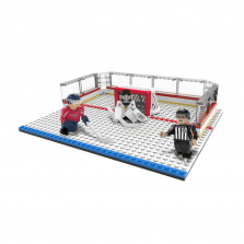 Oyo Sports NHL Buildable Playmaker Set - Corey Crawford (Goalie) Vs. Alex Ovechkin and NHL Referee