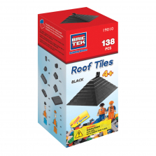 Brictek 138-piece Roof Tiles Building Blocks - Black