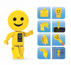 Brictek Emoji Figz Foil Bag Carton 72-pieces Construction Figurines - Smiley