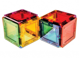 MagWorld 3D Magnetic Building Tiles 20 Pieces - Rainbow