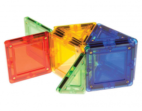 MagWorld 3D Magnetic Building Tiles 14 Pieces - Rainbow