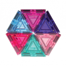 MagWorld 3D Magnetic Building Tiles 42 Pieces - Pastel