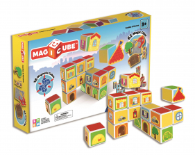 Geomag Magicube Magnetic Building Set - Castles and Homes