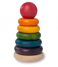 Wonderworld Natural Stacking Rings - Wooden and Eco-Friendly
