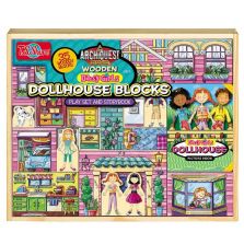 T.S. Shure Archiquest Daisy Girl Dollhouse Building Blocks 35 Pieces