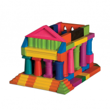 T.S.Shure ArchiQuest Classical and European Architecture Wooden Blocks Painted Edition 121 Pieces