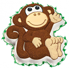 Novelty Cake Pan - Monkey 12.75 inches x 11.25 inches x 2 inches