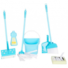 Just Like Home Deluxe Cleaning Playset - Blue
