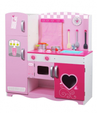 Classic Toy Pink Wooden Kitchen
