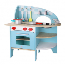 Classic World Deluxe Wood Kitchen - Blue