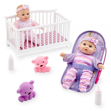 You & Me Mini Twins 8 inch Deluxe Doll Set