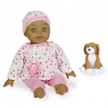 You & Me 14 Inch Hugs and Holds Baby Doll - Dark Skin Ethnic