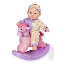 You & Me 8 inch Mini Baby Doll with Rocking Horse