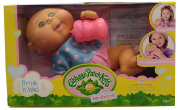 Cabbage Patch Kids Drink N' Wet Newborn Baby Doll - Heart